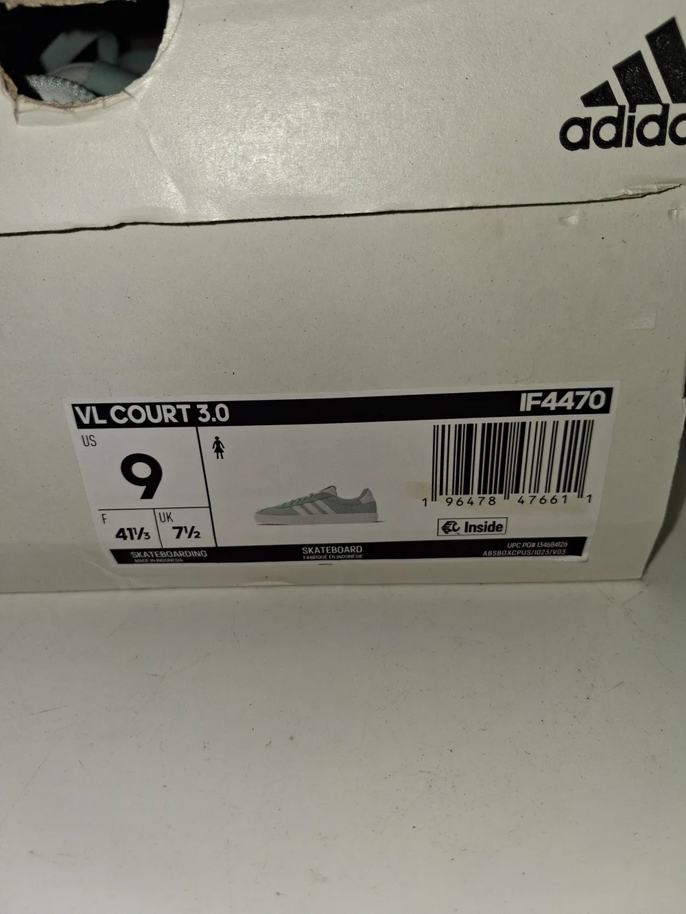 adidas Women's Mint Green Suede Sneakers with White Stripes - Picture 11 of 11